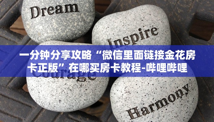 一分钟分享攻略“微信里面链接金花房卡正版”在哪买房卡教程-哔哩哔哩