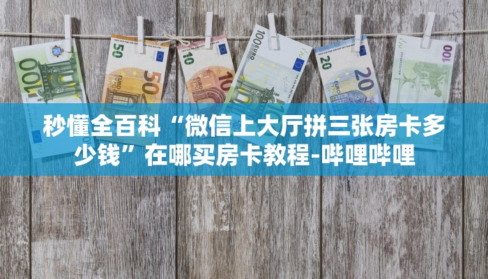 秒懂全百科“微信上大厅拼三张房卡多少钱”在哪买房卡教程-哔哩哔哩