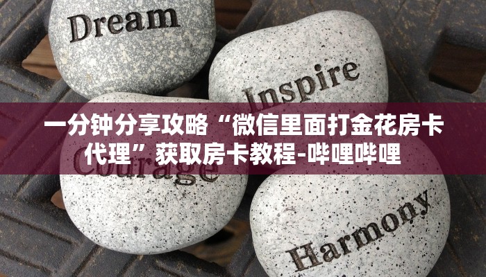 一分钟分享攻略“微信里面打金花房卡代理”获取房卡教程-哔哩哔哩