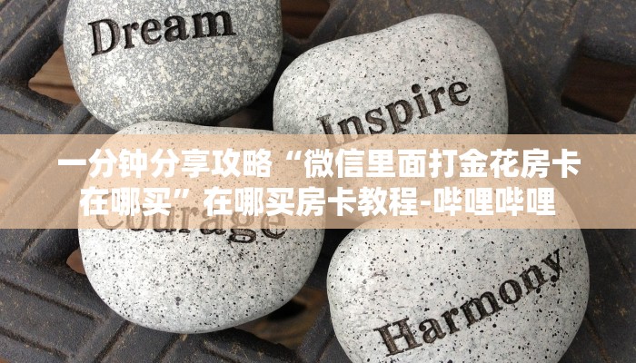 一分钟分享攻略“微信里面打金花房卡在哪买”在哪买房卡教程-哔哩哔哩