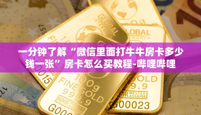 一分钟了解“微信里面打牛牛房卡多少钱一张”房卡怎么买教程-哔哩哔哩