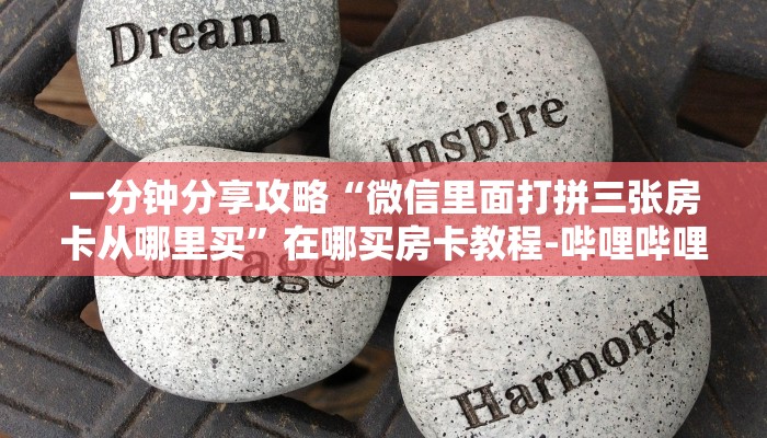 一分钟分享攻略“微信里面打拼三张房卡从哪里买”在哪买房卡教程-哔哩哔哩