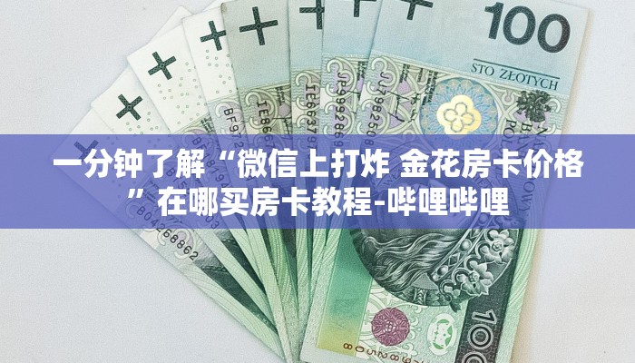 一分钟了解“微信上打炸 金花房卡价格”在哪买房卡教程-哔哩哔哩