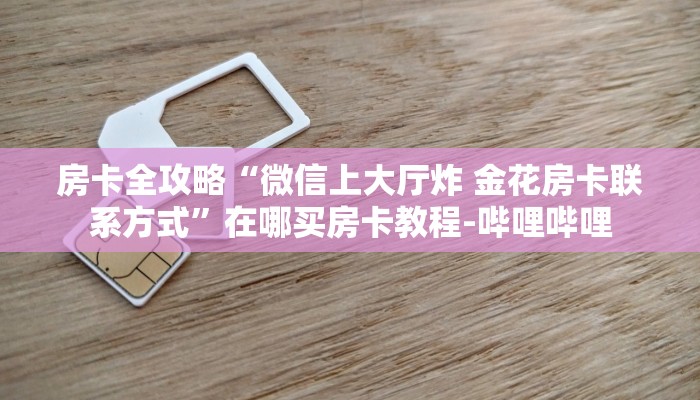 房卡全攻略“微信上大厅炸 金花房卡联系方式”在哪买房卡教程-哔哩哔哩